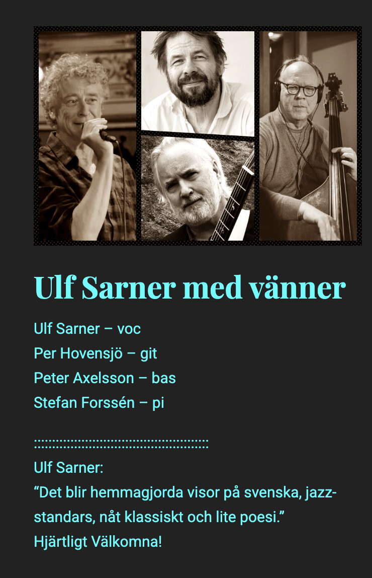 Ulf Sarner med vänner